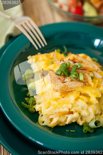 Image of Macaroni cheese or spatzle egg noodle