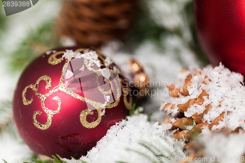 Image of Several assorted Christmas ornaments