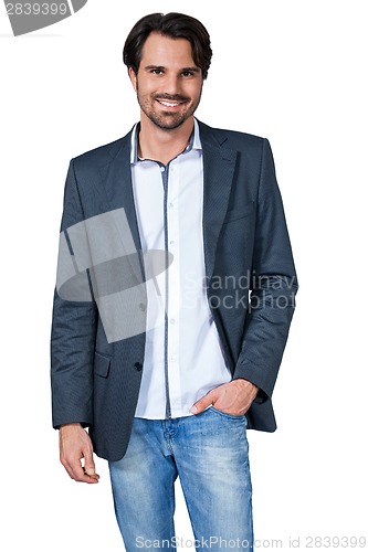 Image of Serious thoughtful young man