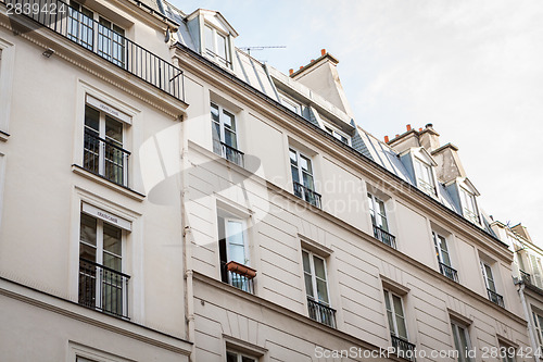 Image of Exterior of a historical townhouse in Paris