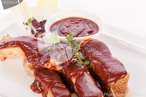 Image of Delicious grilled pork ribs