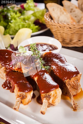 Image of Delicious grilled pork ribs