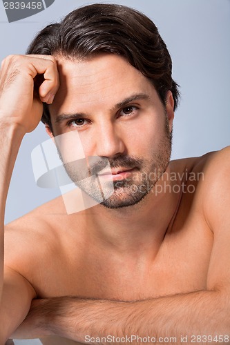 Image of Handsome sexy bearded man