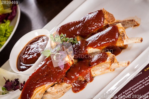 Image of Delicious grilled pork ribs