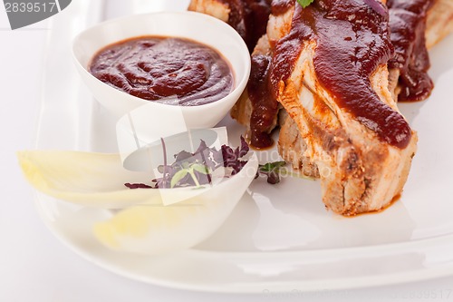 Image of Delicious grilled pork ribs