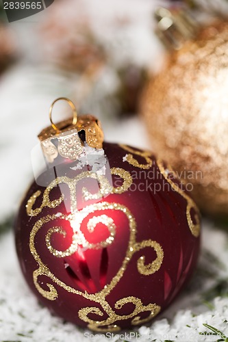 Image of Several assorted Christmas ornaments