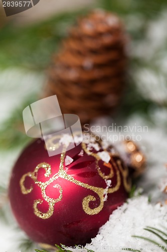 Image of Several assorted Christmas ornaments