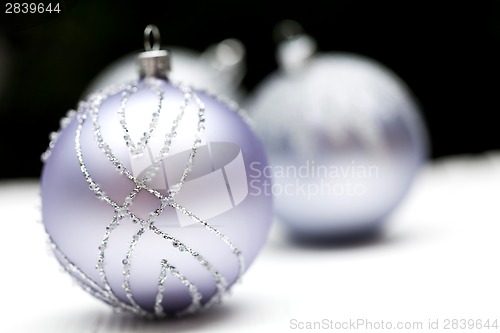 Image of Glittery Christmas ornament ball