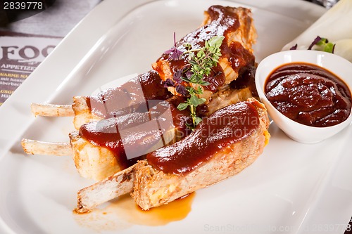 Image of Delicious grilled pork ribs