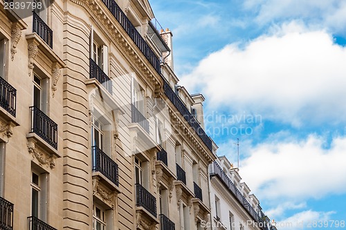 Image of Exterior of a historical townhouse in Paris