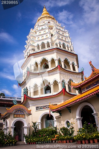 Image of Interior of an ornate Asian temple