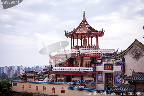 Image of Interior of an ornate Asian temple