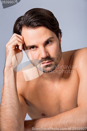 Image of Handsome sexy bearded man