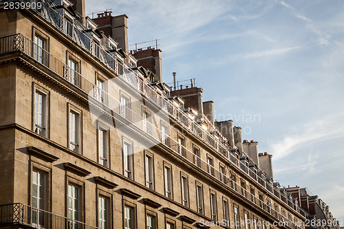 Image of Exterior of a historical townhouse in Paris