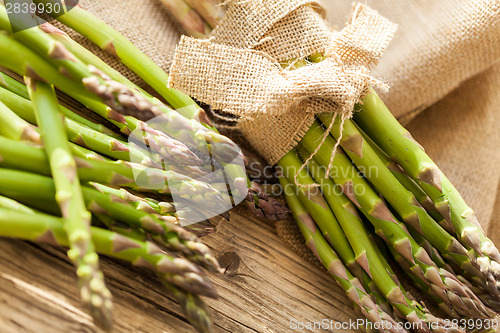 Image of Fresh healthy green asparagus spears