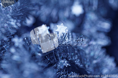 Image of Tinsel. Christmas decoration.