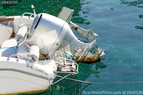 Image of Motorboat engine