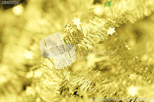 Image of Tinsel. Christmas decoration.