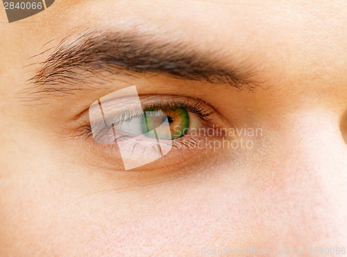 Image of Young man's eyes