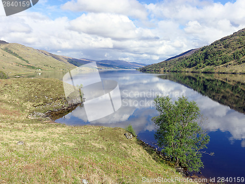 Image of Loch Arkaig, Scotland in spring