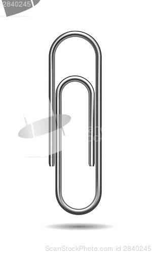 Image of Paper clip. Vector