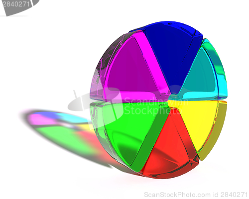 Image of Abstract colored shape