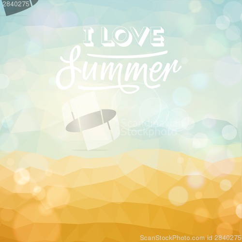 Image of Summer holiday tropical beach background