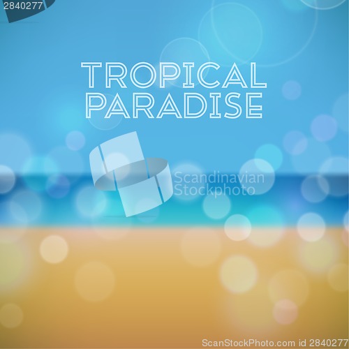 Image of Summer holiday tropical beach background