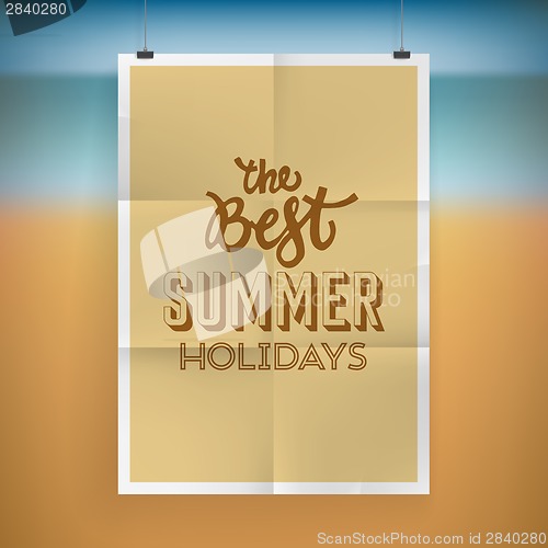 Image of Summer holiday poster design