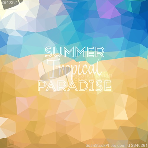 Image of Summer holiday tropical beach background