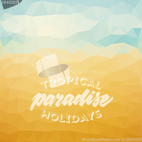 Image of Summer holiday tropical beach background