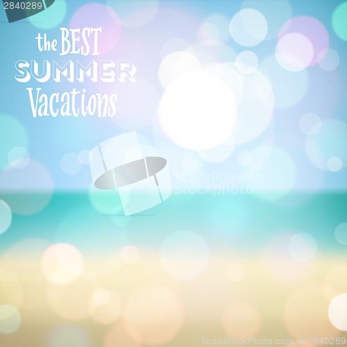 Image of Summer holiday tropical beach background