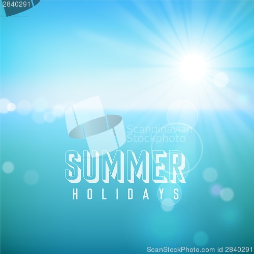 Image of Summer holiday tropical beach background