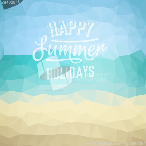 Image of Summer holiday tropical beach background