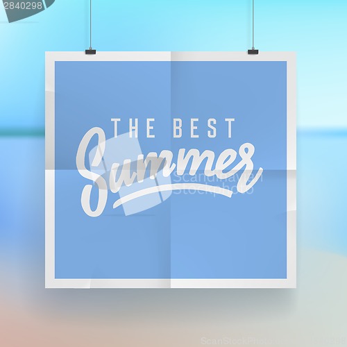 Image of Summer holiday poster design