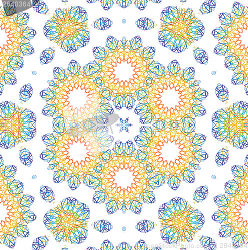 Image of Abstract color pattern on white