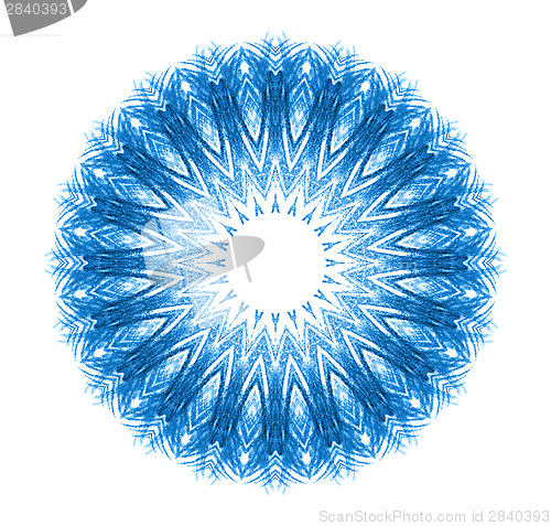 Image of Abstract blue pattern shape