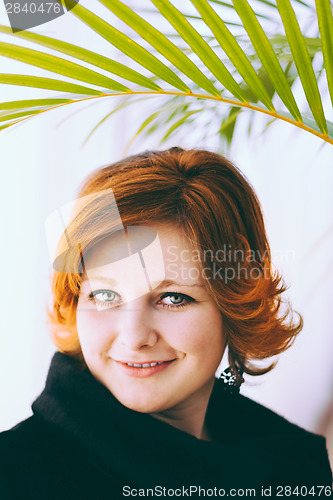 Image of Portrait Of Beautiful Young Redhead Woman