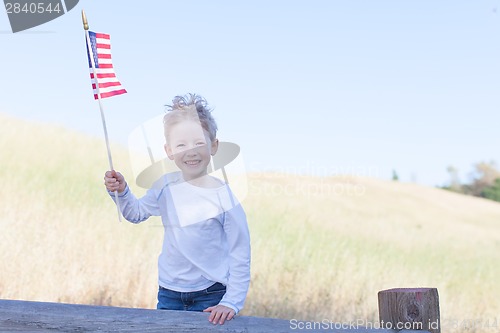Image of boy celebrating 4th of July