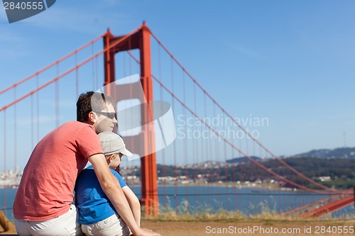 Image of family traveling in california