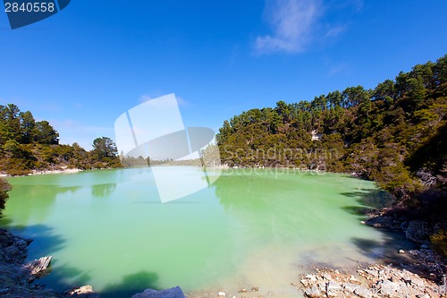 Image of geothermal area in new zealand