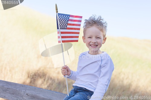 Image of boy celebrating 4th of July