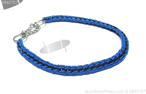 Image of Dog chain with hand made crochet work