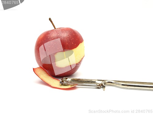 Image of Apple peeling