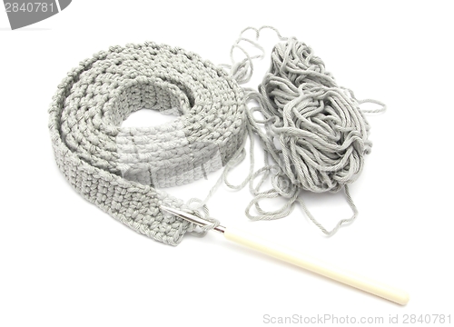 Image of Single-colored crochet-work