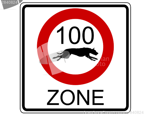 Image of Traffic sign for dogs