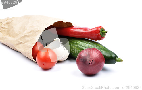 Image of Vegetables in paper bag