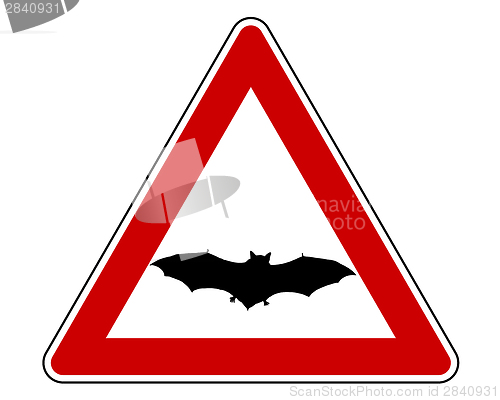 Image of Bat warning sign