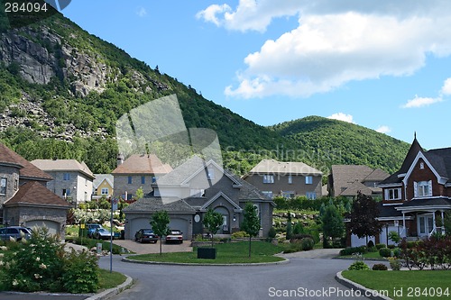 Image of Expensive houses near the beautiful mountains