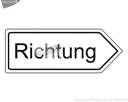 Image of Direction sign